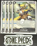 4 x One Piece OP12-095 C Lindbergh - ENG - Regular - Playset - NM/M