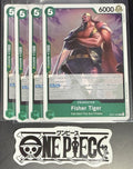4x One Piece OP07-032 R Fisher Tiger - ENG - Play Set - Foil - NM/M