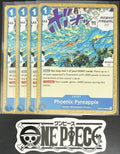 4x One Piece OP13-058 UC Phoenix Pyreapple - ENG - Regular - Playset - TCG -NM/M