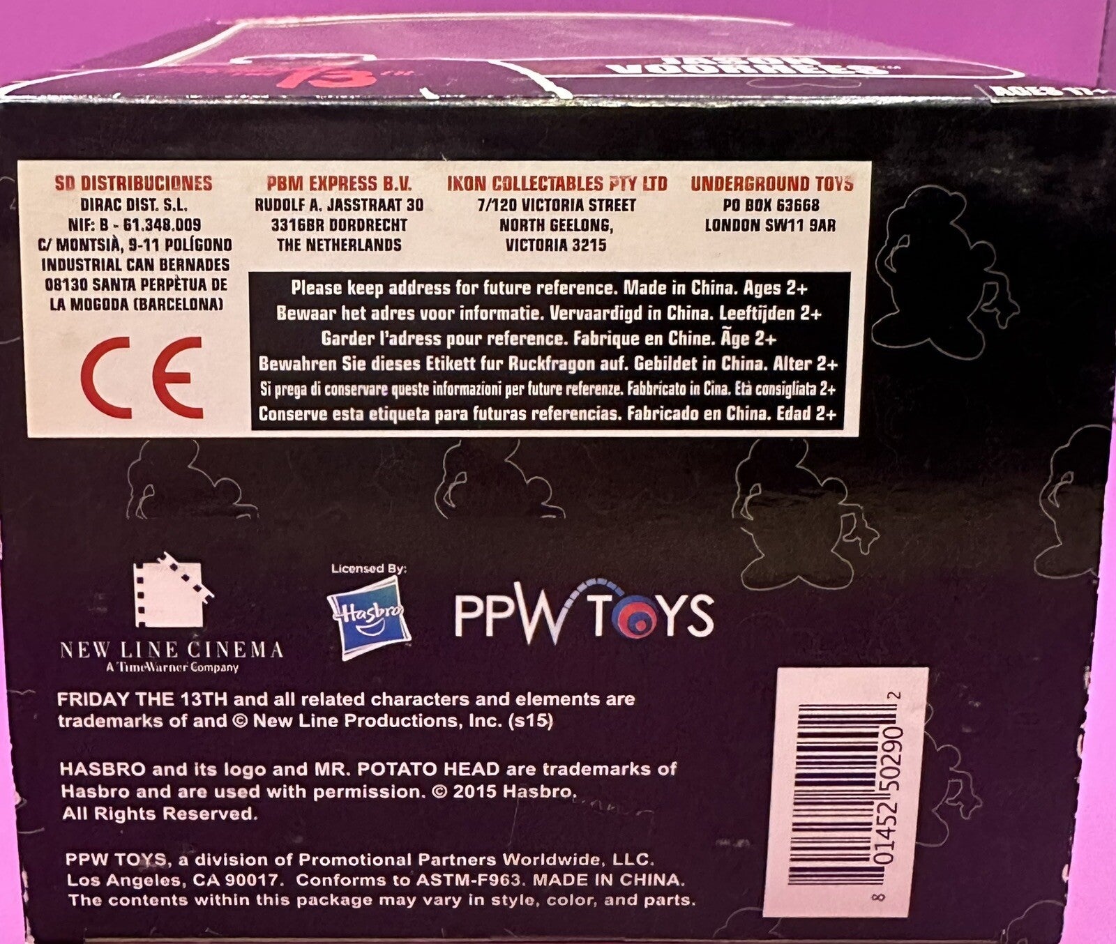 Poptaters Jason Voorhees 2015 Hasbro Mr Potato Head: Friday the 13th toy Sealed