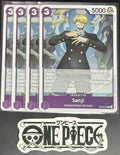 4 x One Piece OP12-070 R Sanji - English - Foil - Playset - NM/M