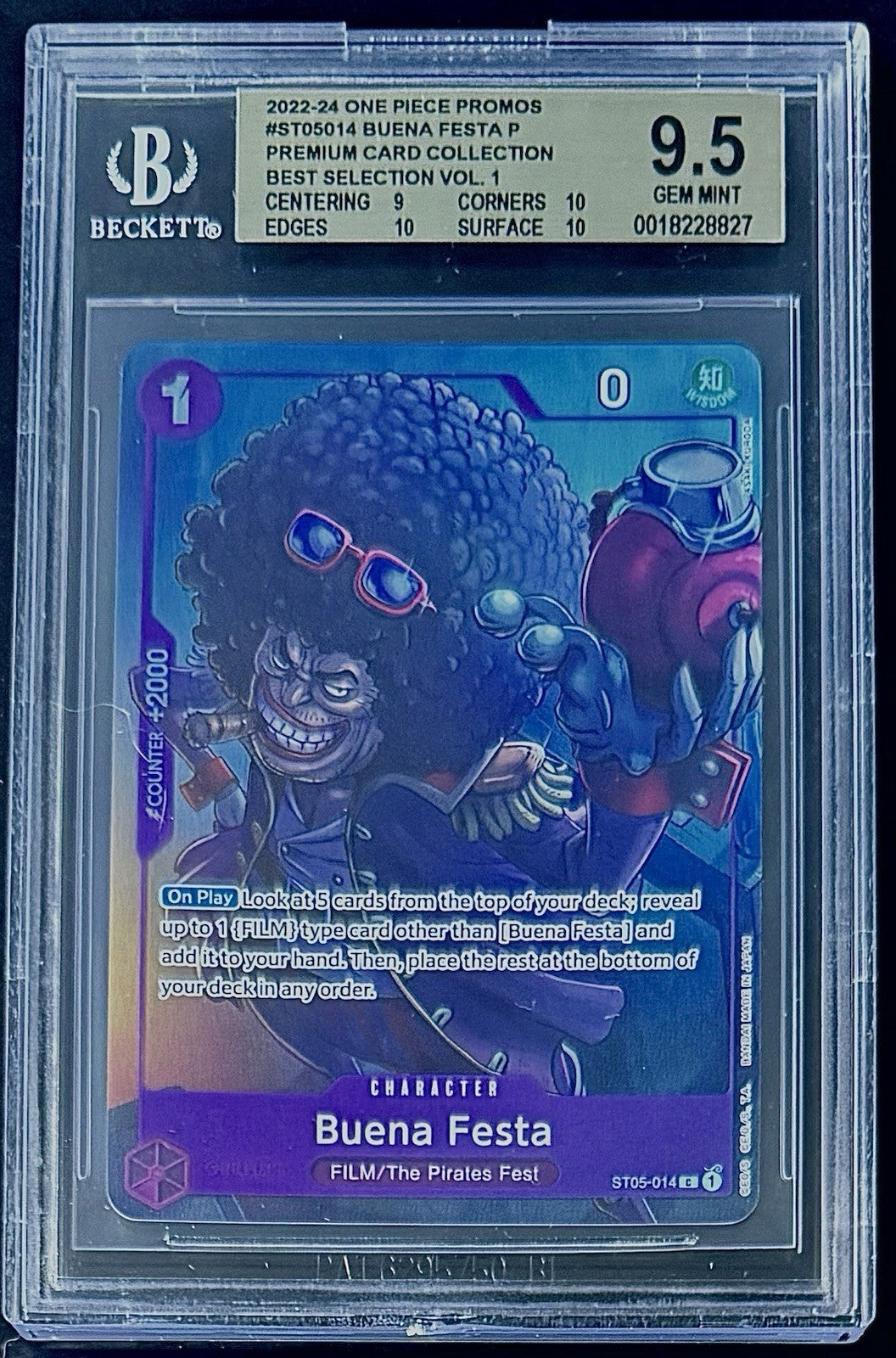 BGS 9.5 One Piece ST05-014 C - Buena Festsa - EN - Foil - Best Selection Vol.1