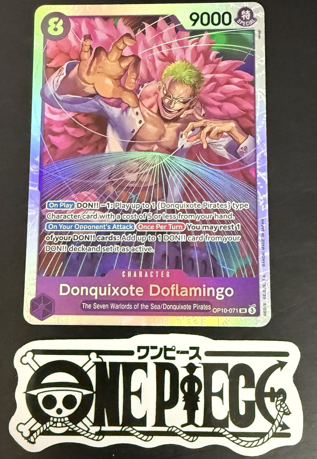 One Piece OP10-071 SR - Donquixote Doflamingo - EN - Foil - TCG - NM/M