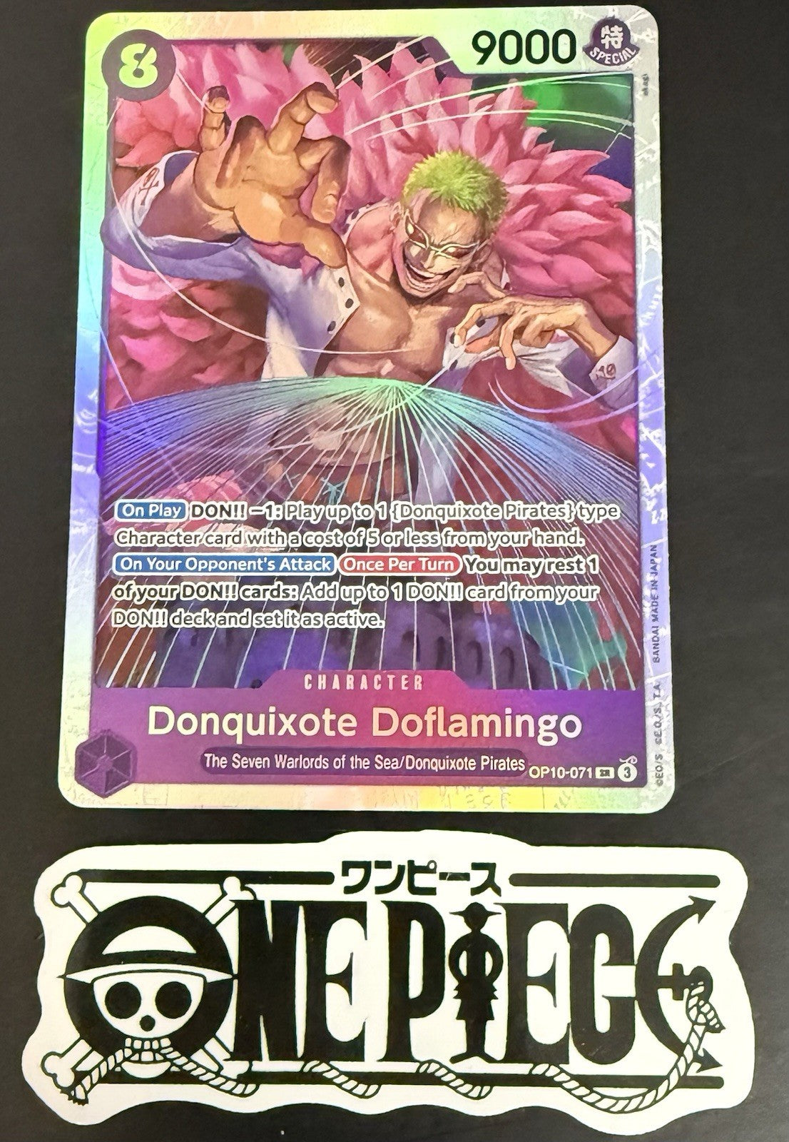 One Piece OP10-071 SR - Donquixote Doflamingo - EN - Foil - TCG - NM/M