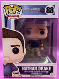 Uncharted 4 Nathan Drake Brown shirt w/Whip Funko Pop 88 Brand New.