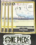 4x One Piece OP03-095 C Soap Sheep - English - Regular - Playset - TCG - NM/M