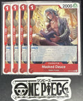 4x One Piece OP07-013 UC Masked Deuce - English - Regular - Play Set - NM/M