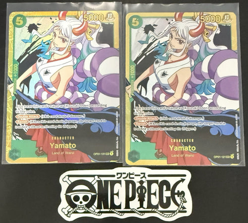 2x One Piece OP01-121 SEC - Yamato - EN - Foil - PRB01 - NM/M