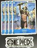4x One Piece OP03-046 C Genzo - English - Regular - Playset - TCG - NM/M