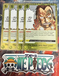 4x One Piece OP08-115 R The Earth Will Not Lose! - ENG - Playset - Foil - NM/M