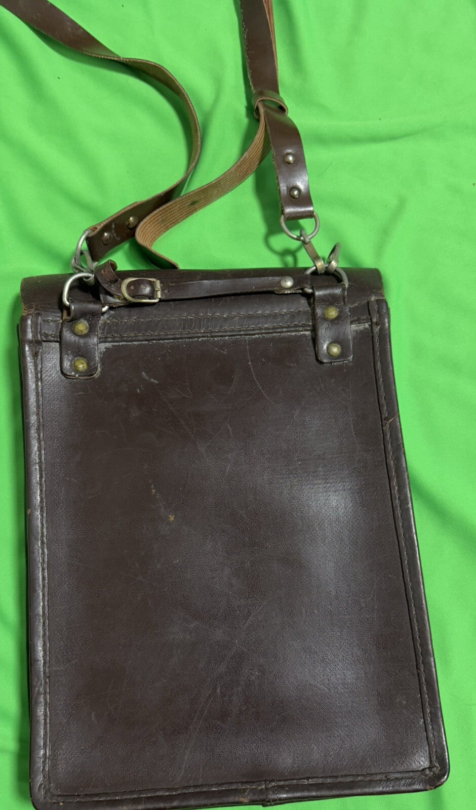 Russian WW2 Brown Leather Map Case - Original