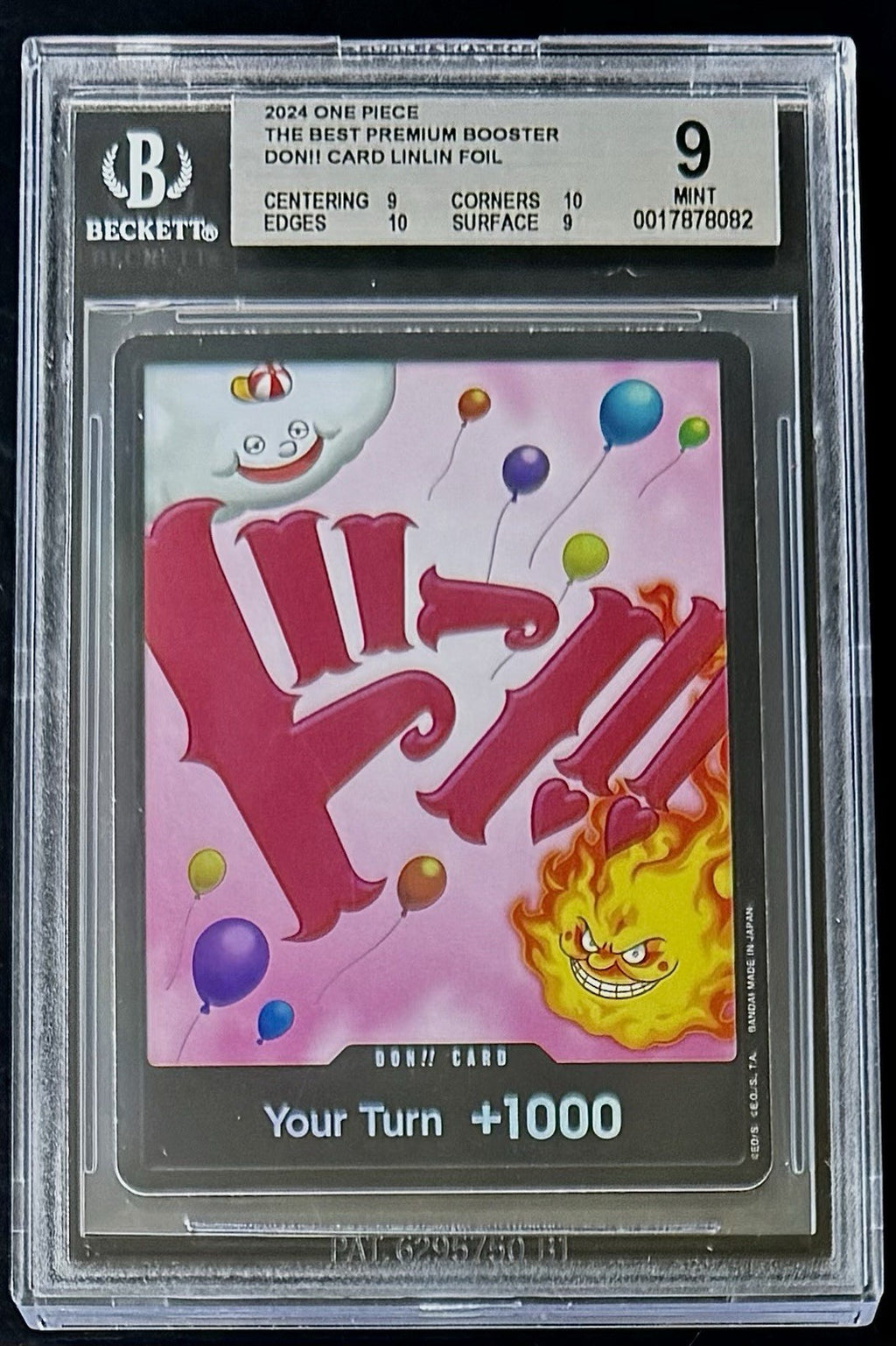BGS 9 One Piece Don!! Card Charlotte Linlin - English - Foil - PRB01 - Graded