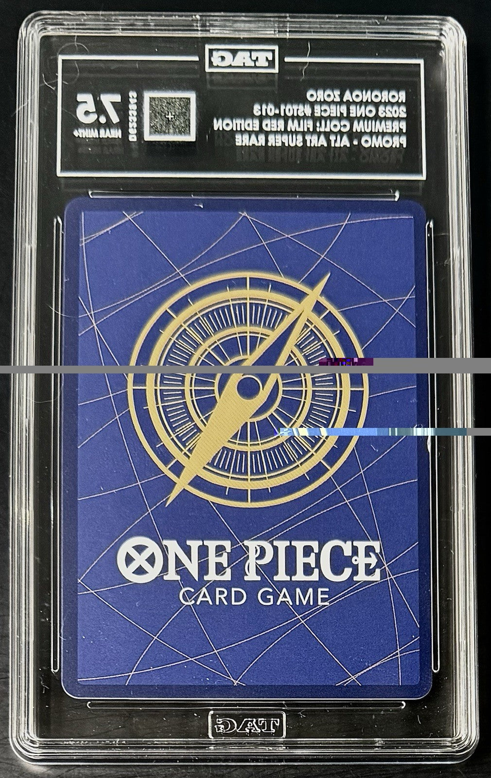 TAG 7.5 One Piece ST01-013 SR - Roronoa Zoro - Alt Art - EN - Foil - Film Red