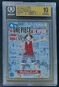 BGS 10 One Piece P-055 P - Monkey.D.Luffy - EN - College Basketball Giveaway