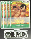 4x One Piece OP09-035 UC Portgas.D.Ace - EN - Regular - Playset - ST28 - NM/M