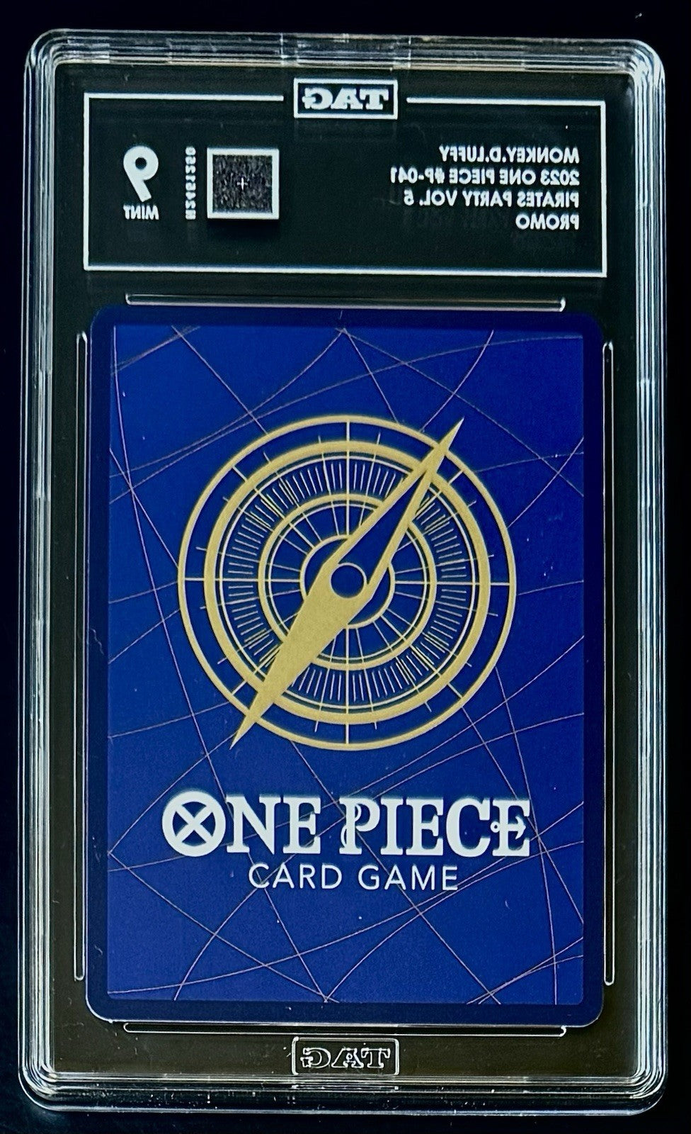 TAG 9 One Piece P-041 P Monkey.D.Luffy - EN - Reg - Pirates Party Vol.5 - Graded