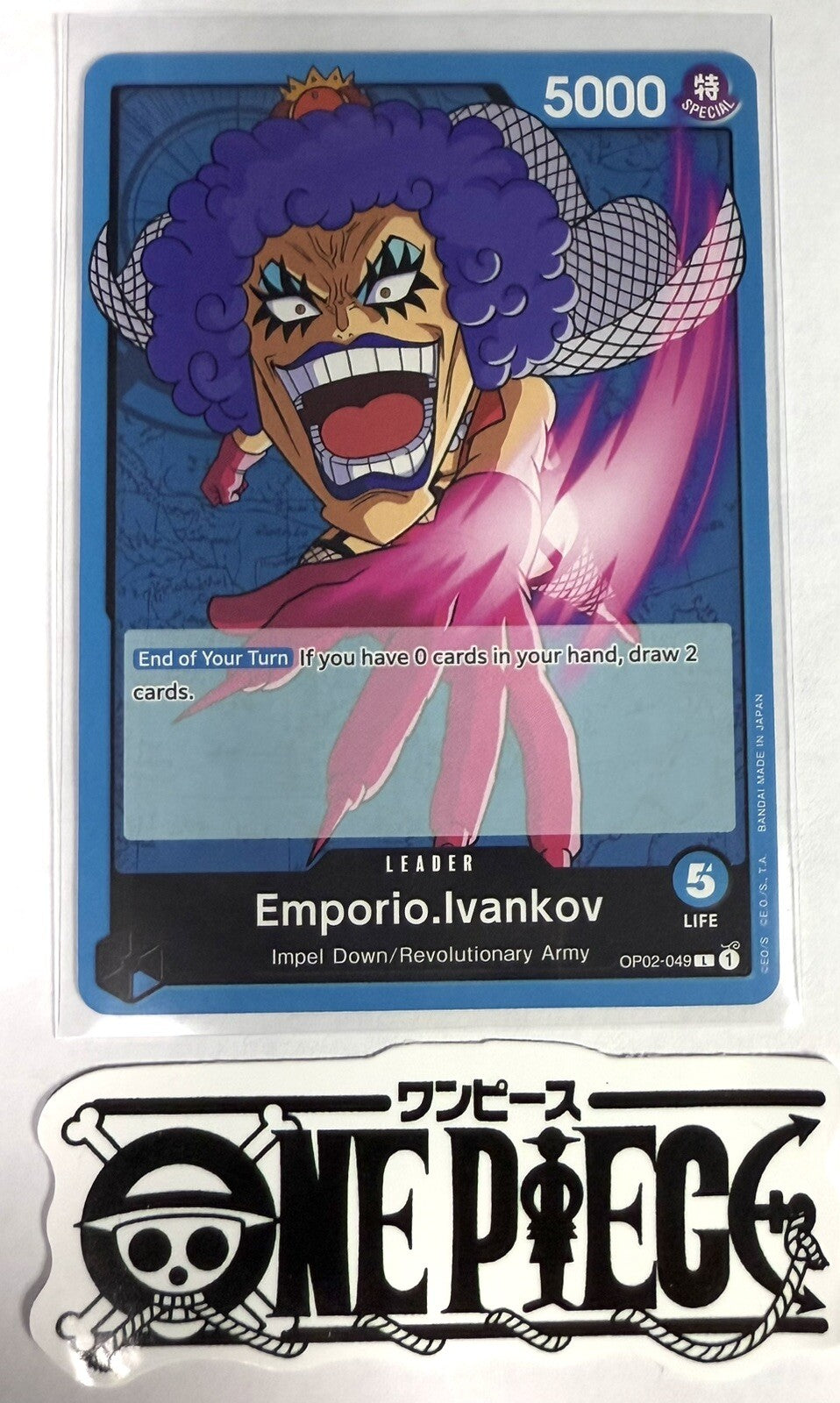One Piece OP02-049 L Emporio.Ivankov - Leader - English - TCG - NM/M