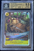 BGS 9.5 One Piece OP03-108 SR Charlotte Cracker Foil - English - PRB01 - Graded