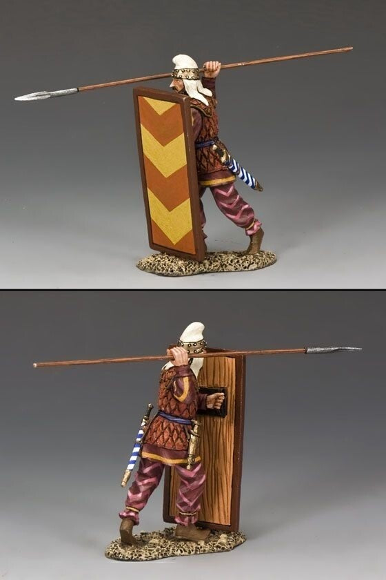 King & Country AG023  Persian Spearman Throwing MIB