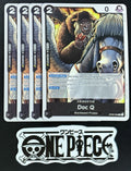 4x One Piece OP09-090 R Doc Q - ENG - Regular - Playset - ST27 - TCG - NM/M