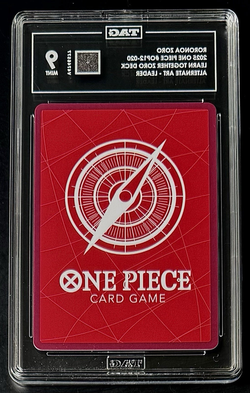 TAG 9 One Piece OP12-020 L - Roronoa Zoro - Alt Art - EN - LD-01 Learn Together