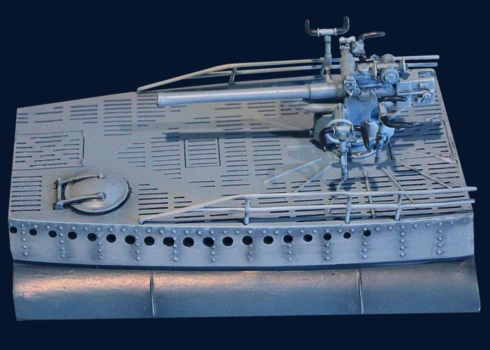 Collectors Showcase U-96 CS00960 U Boat 88mm Gun with Deck Section MIB Retired