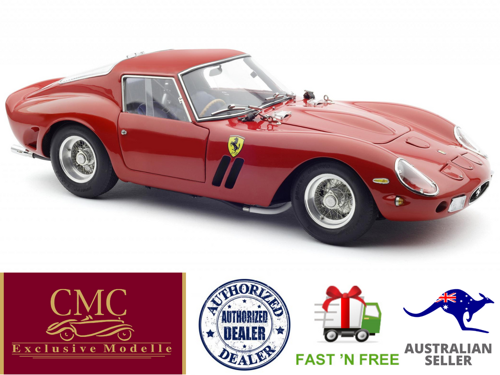 CMC M-256 Ferrari 250 GTO, London Motor Show 1962, Ron Fly, Red, 1:18, LE 2,000