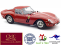 CMC M-256 Ferrari 250 GTO, London Motor Show 1962, Ron Fly, Red, 1:18, LE 2,000