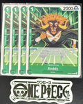 4x One Piece OP08-033 C Roddy - ENG - Regular - Play Set - TCG - NM/M