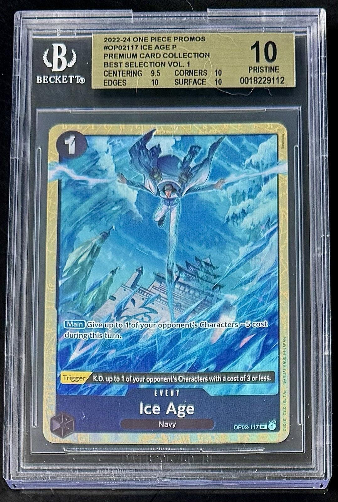 BGS 10 One Piece OP02-117 UC - Ice Age - EN - Foil - Best Selection Vol.1