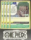 4x One Piece OP12-039 R Luffy is the Man.- EN - Regular - Play Set - LD01 - NM/M