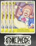 4x One Piece OP11-105 UC Charlotte - English - Regular - Play Set - LD01 - NM/M