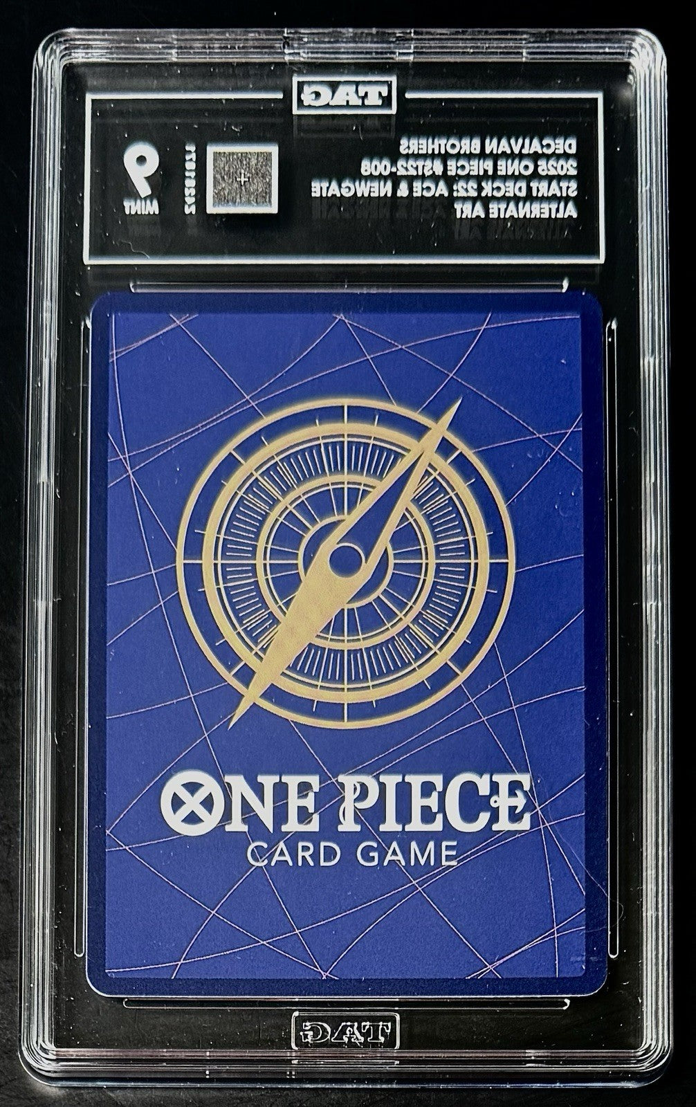TAG 9 One Piece ST22-008 C* Decalvan.Brothers - EN - Foil - Ace & Newgate-Graded