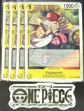 4x One Piece OP13-112 C Vegapunk - ENG - Regular - Playset - TCG - NM/M