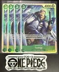 4x One Piece OP10-032 SR - Tashigi - EN - Foil - Playset - TCG - NM/M
