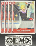 4x One Piece OP10-011 R Chopper - English - Regular - Play Set - LD01 - NM/M