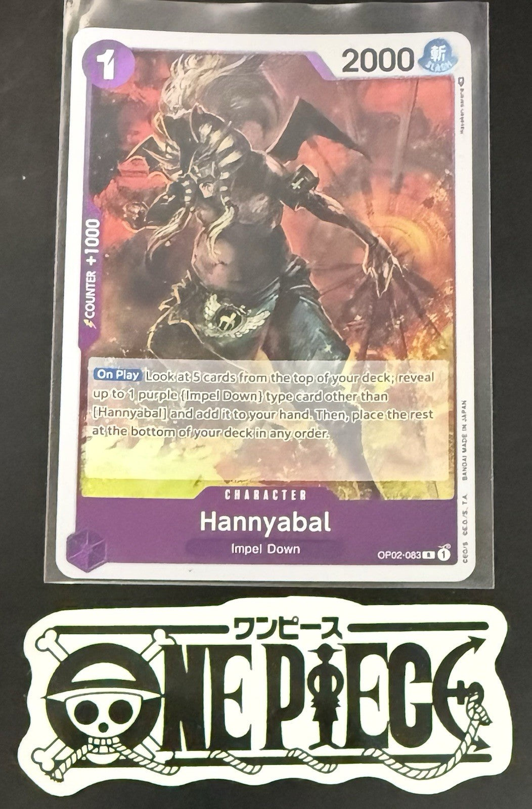 One Piece OP02-083 R - Hannyabal - EN - Foil - Paramount War - TCG - NM/M