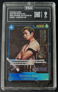 TAG 9 One Piece P-056 P - Roronoa Zoro - Alt Art Promo - EN - Foil - Live Action