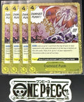 4x One Piece OP10-116 R Damned Punk - English - Foil - Playset - TCG - NM/M