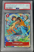 PSA 9 One Piece OP14-009 SR* - Trafalgar Law - Alt Art - EN-The Azure Seas Seven