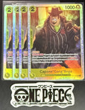 4x One Piece OP11-101 SR  -Capone"Gang"Bege - EN - Foil - Playset - TCG - NM/M