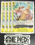 4 x One Piece OP12-113 UC Roronoa Zoro - ENG - Regular - Playset - NM/M