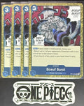 4 x One Piece OP12-060 R Boeuf Burst - English - Foil - Playset - NM/M
