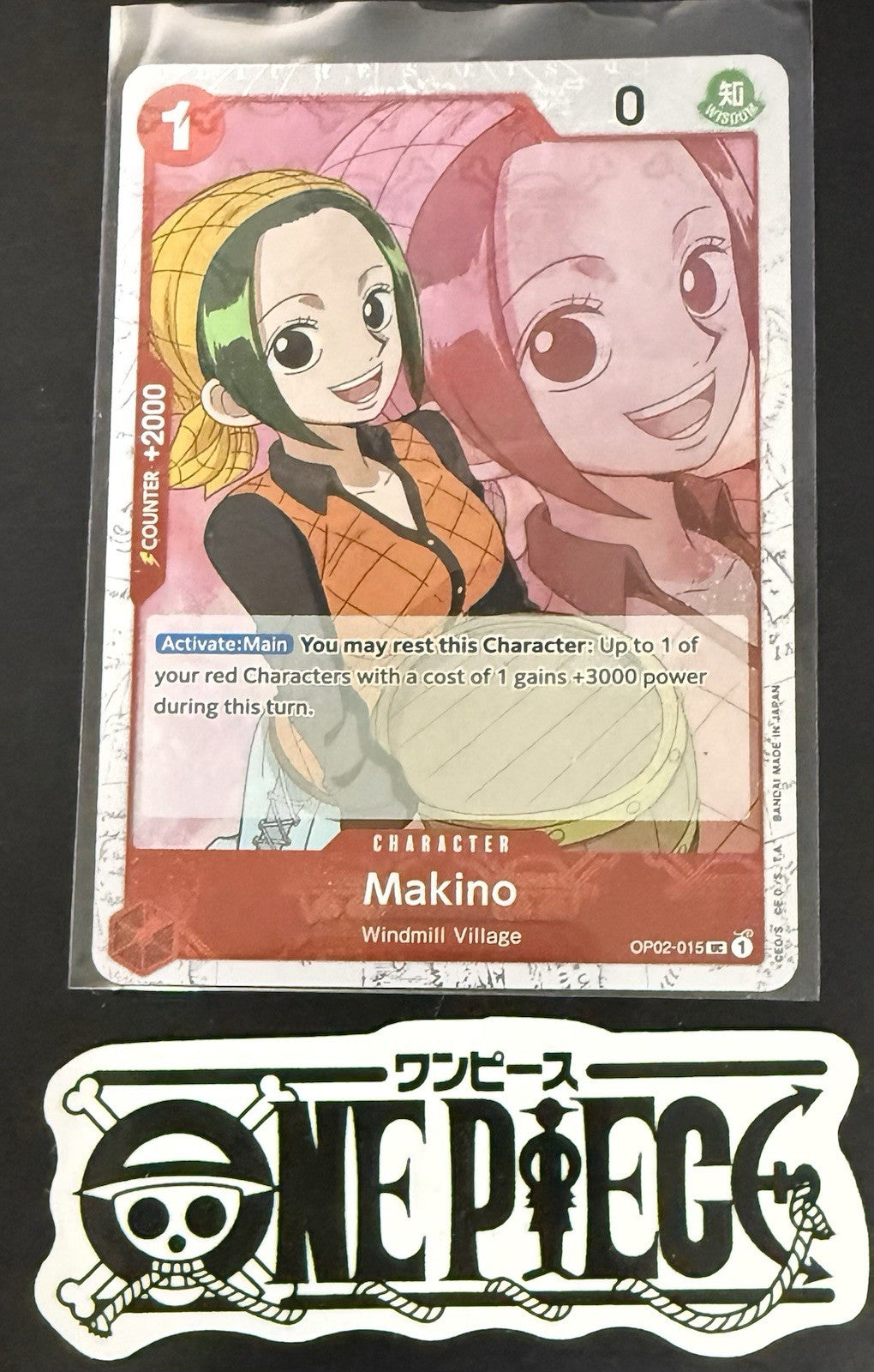 One Piece OP02-015 UC - Makino - EN - Flag Foil - PRB01 - TCG - NM/M