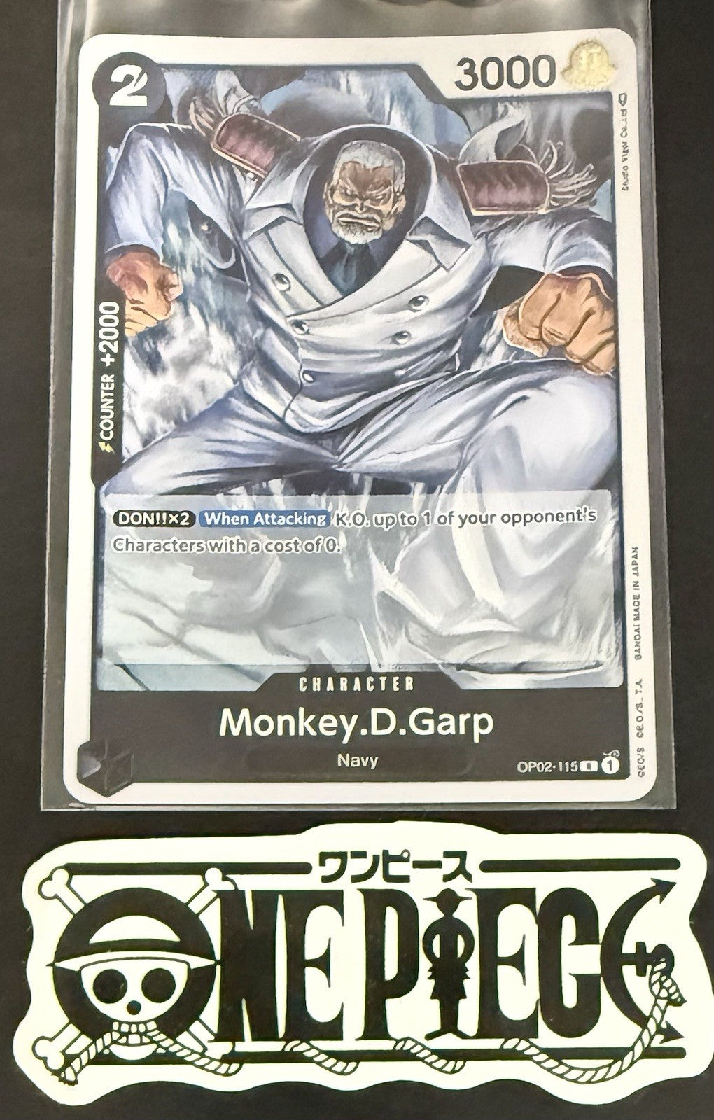 One Piece OP02-115 R - Monkey.D.Garp - EN - Foil - Paramount War - TCG - NM/M