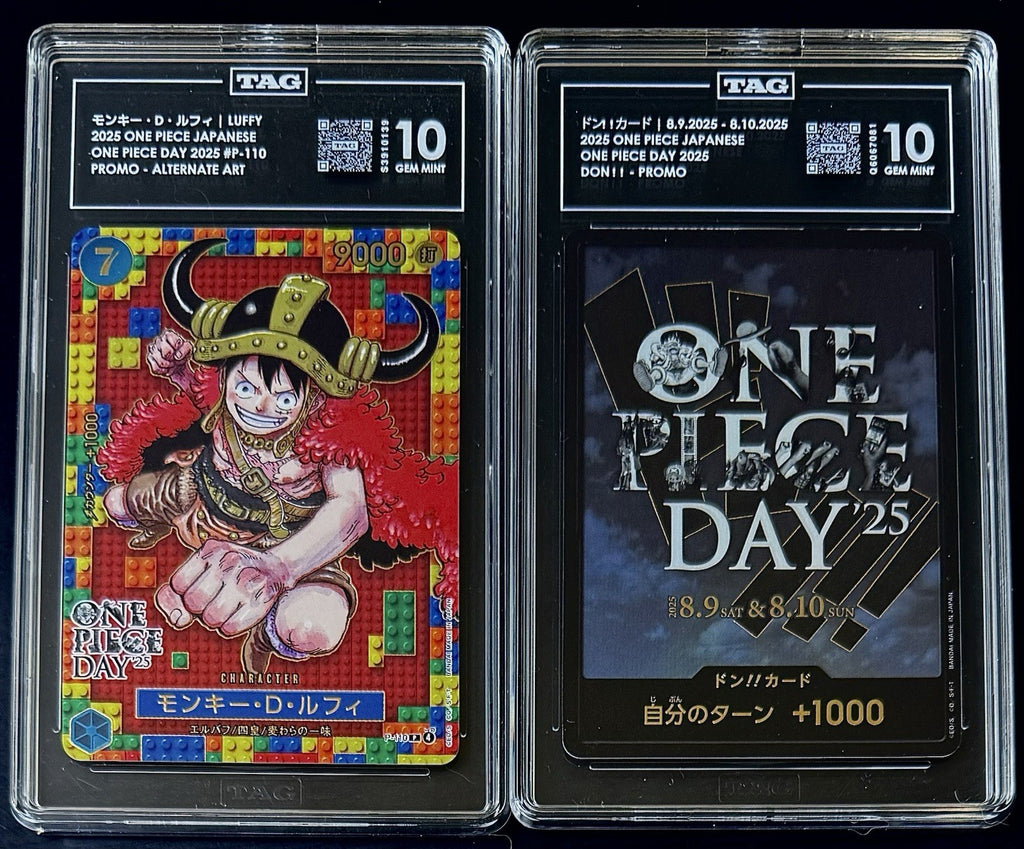 TAG 10 One Piece Day '25 Promo Set - P-110 Monkey.D.Luffy & Don Card - JP - Foil