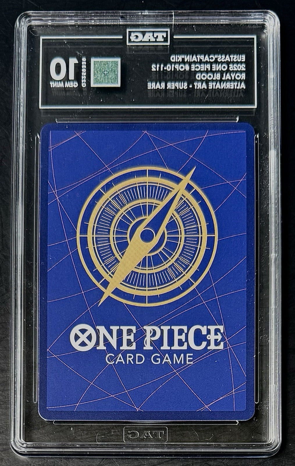 TAG 10 One Piece OP10-112 SR* Eustass"Captain"Kid - EN - Royal Blood - Graded