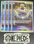 4 x One Piece OP12-056 SR Monkey.D.Garp - English - Foil - Playset - TCG - NM/M