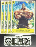4x One Piece OP08-108 C Mont Blanc Cricket - ENG - Regular - Play Set - TCG-NM/M