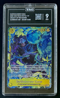 TAG 9 One Piece OP12-119 SEC* Bartholomew Kuma - Alt Art - EN - Foil - Graded